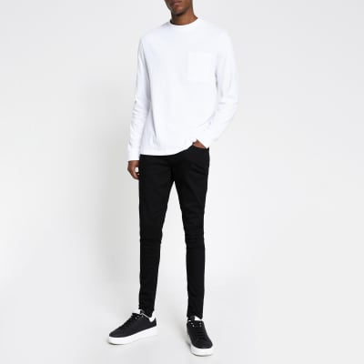 black ollie spray on skinny jeans