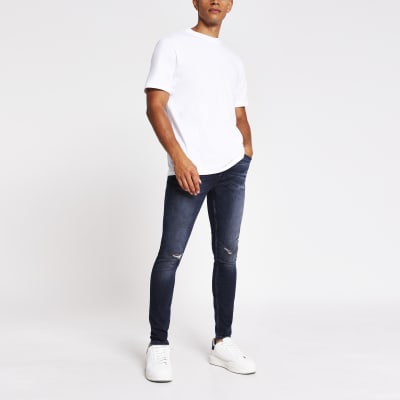 river island black ripped jeans