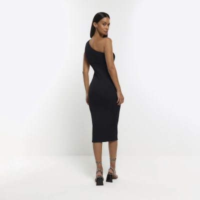 River island one online shoulder dress