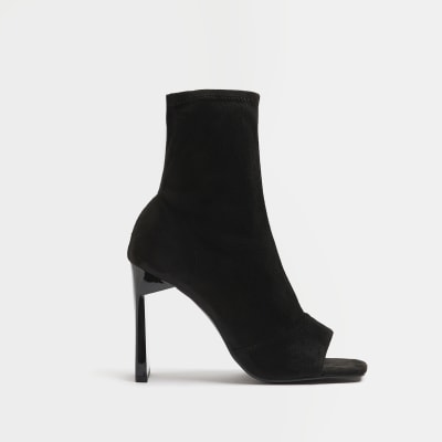 River island open toe hot sale boots