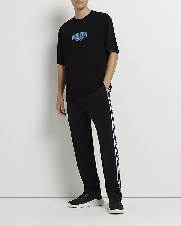 Black Oversized fit graphic t-shirt