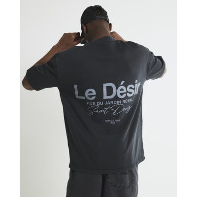 Black Oversized Fit Le Desir T-Shirt