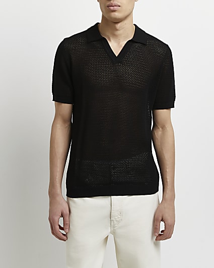 Black Oversized fit Polo shirt