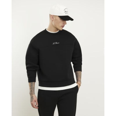 Black Oversized Premium Sweatshirt