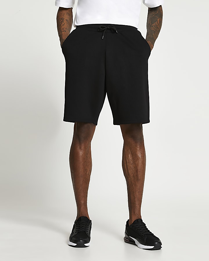 Black oversized shorts