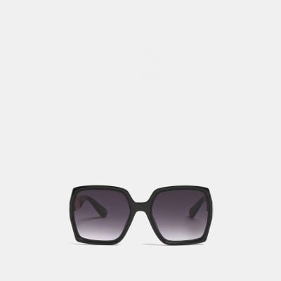 Black oversized sunglasses | River Island
