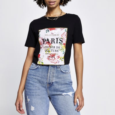 black paris shirt