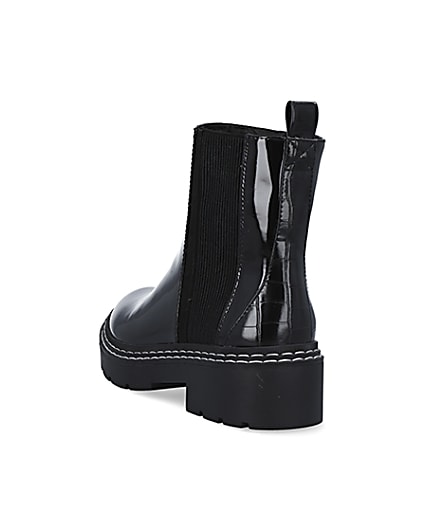 360 degree animation of product Black patent chelsea boots frame-7
