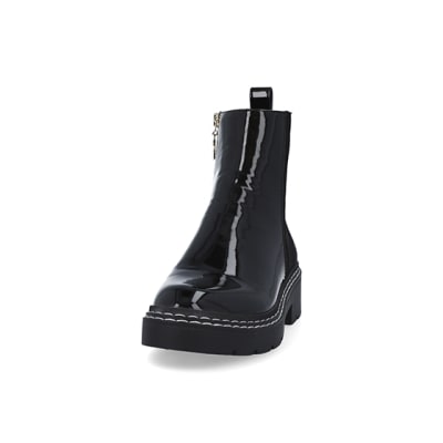 River island best sale patent chelsea boots