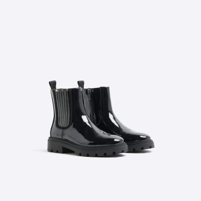 Patent boots river island deals