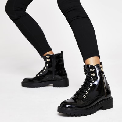 river island black boots