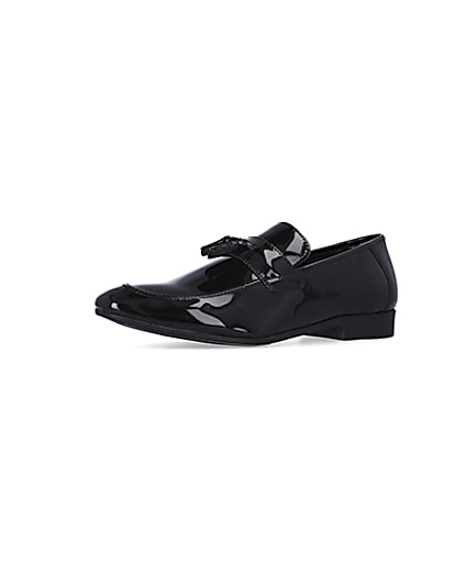 360 degree animation of product Black Patent tassel Loafers frame-1