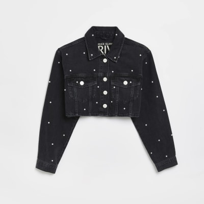 river island pearl denim jacket