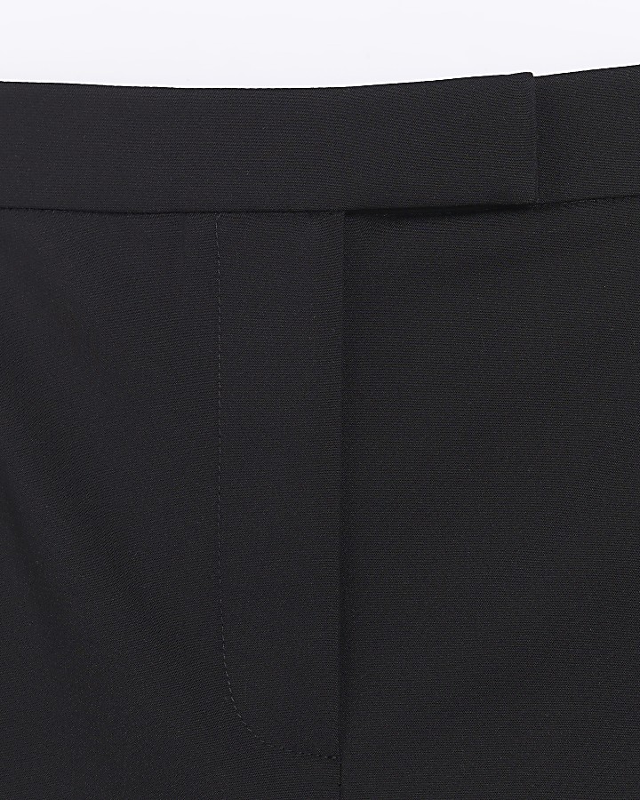 Black pencil tailored maxi skirt
