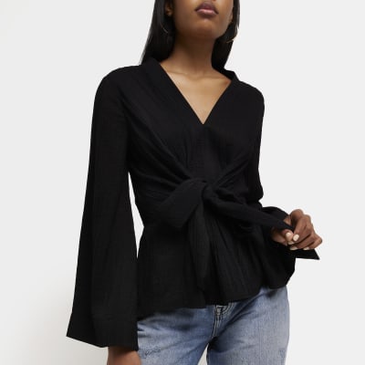 river island black top