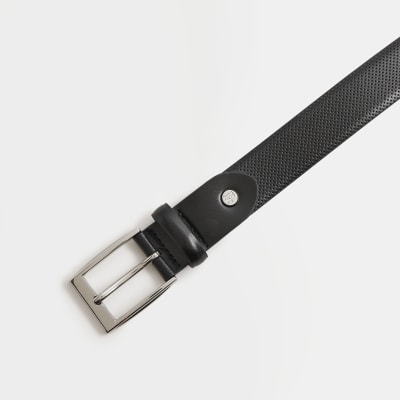 Black Perforated Belt