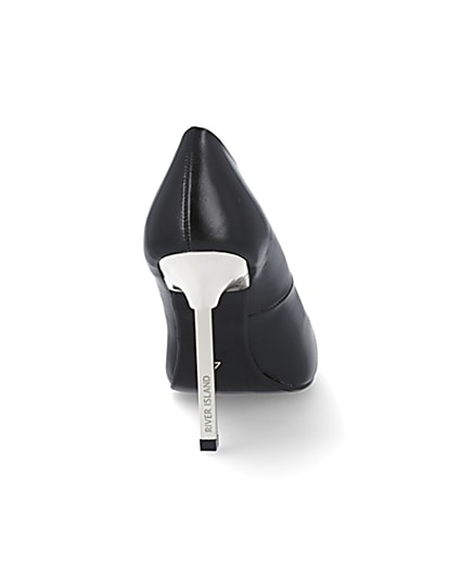 360 degree animation of product Black pointed stiletto court heel frame-10