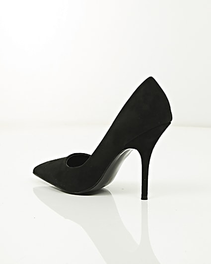 360 degree animation of product Black pointed toe court shoes frame-19
