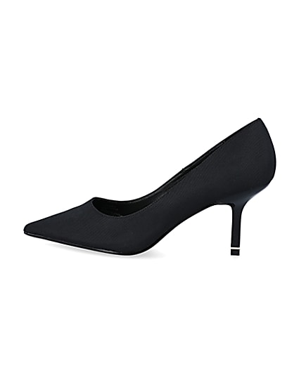 360 degree animation of product Black pointed toe heeled court shoes frame-4