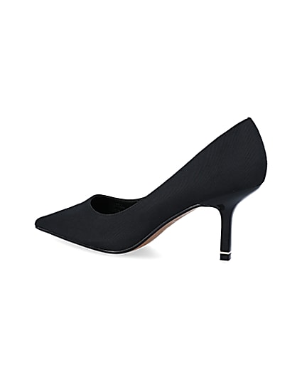 360 degree animation of product Black pointed toe heeled court shoes frame-5