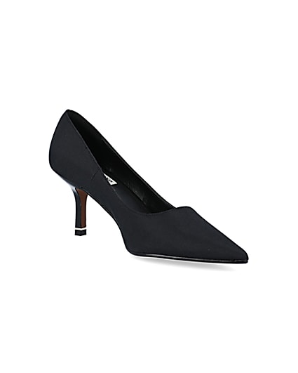 360 degree animation of product Black pointed toe heeled court shoes frame-18