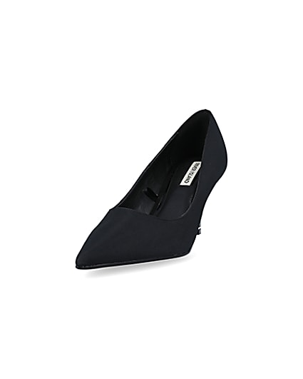 360 degree animation of product Black pointed toe heeled court shoes frame-23