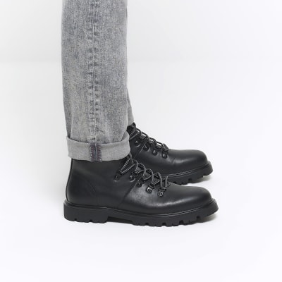 Black best sale hiker boots