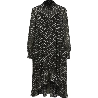 black and white polka dot dress river island