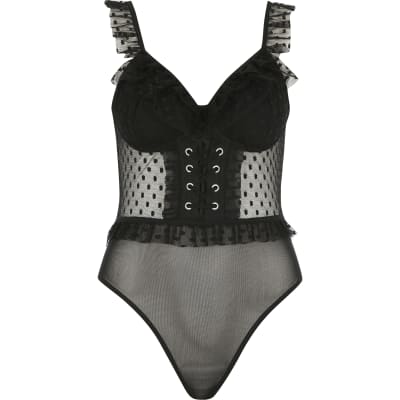 one piece corset bodysuit