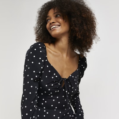 river island polka dress
