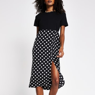 river island polka dot dress