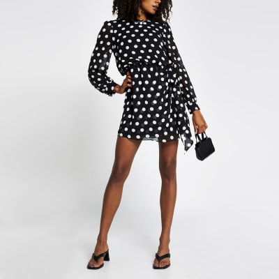 river island polka dot dress