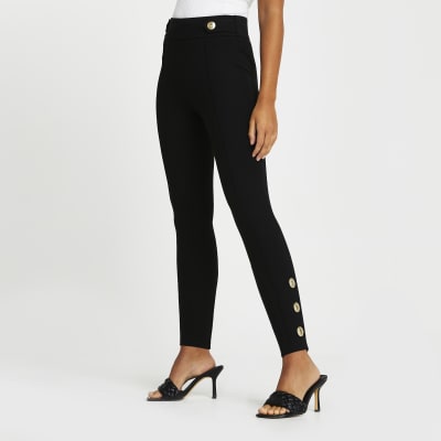 Black ponte leggings