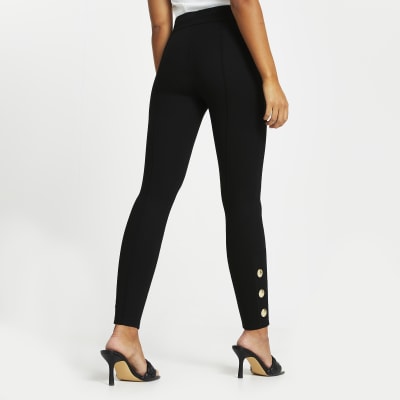 Black ponte leggings