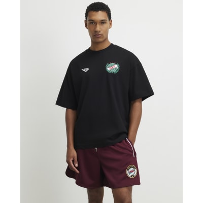Black Pony Oversized Circle Crest T-Shirt