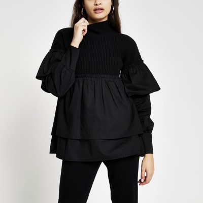 black jumper river island