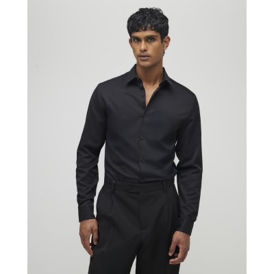 Black Premium Long Sleeve Formal Shirt