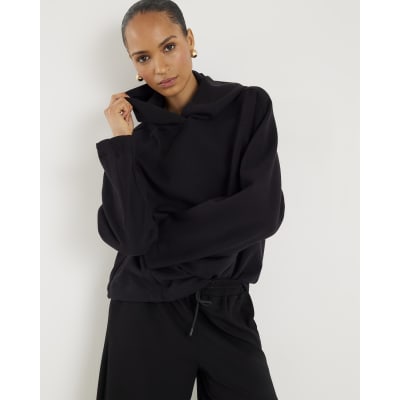 Black Premium Long Sleeve Hoodie