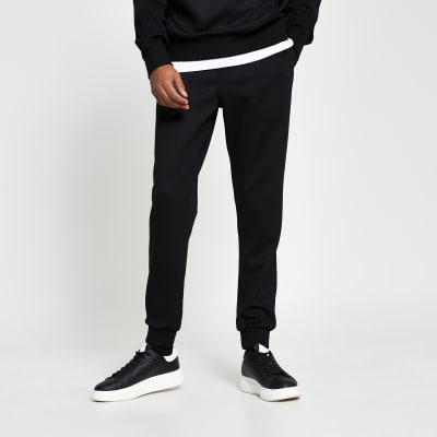 black slim fit tracksuit