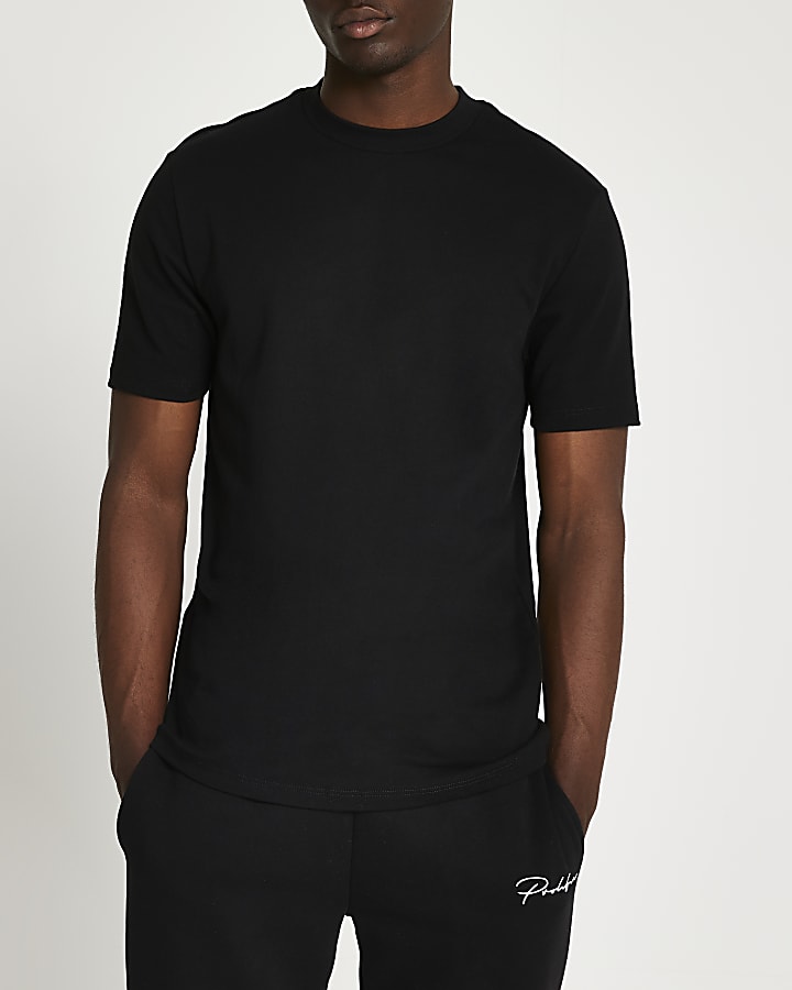 Black premium slim fit t-shirt