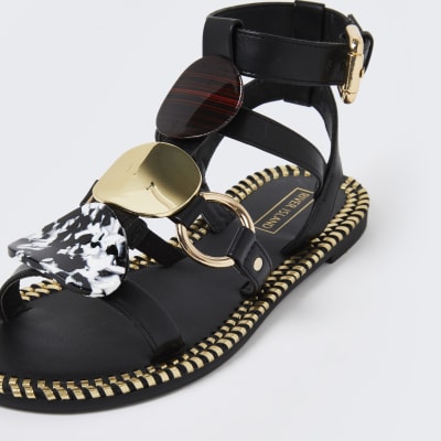 Black printed large disc gladiators