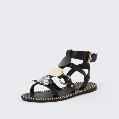 Black printed large disc gladiators