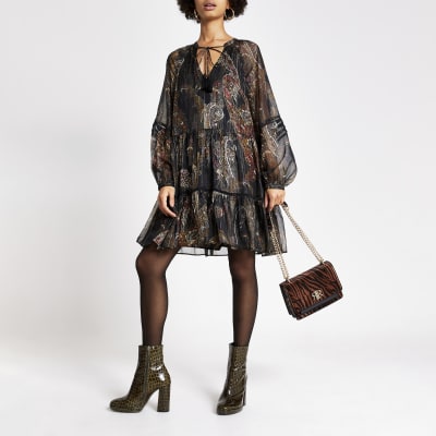 river island swing dress