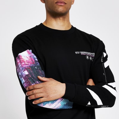 long sleeve printed t shirt