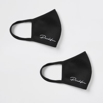 Black Prolific face covering 2 pack
