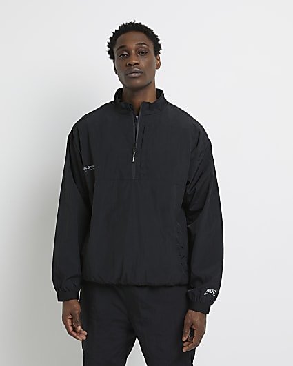Black Prolific sport Funnel neck jacket