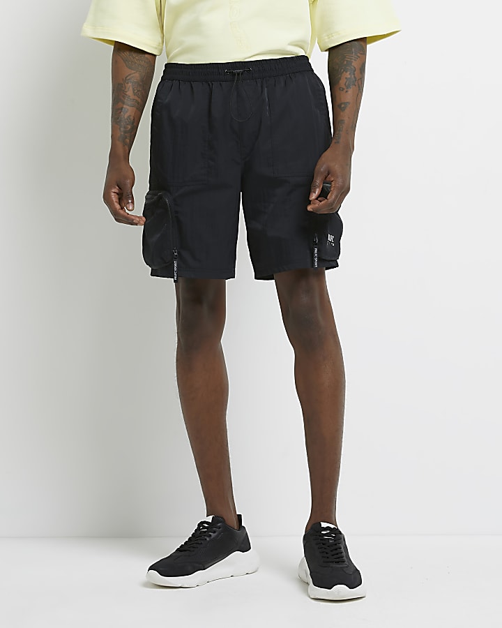 Black prolific sport regular fit shorts