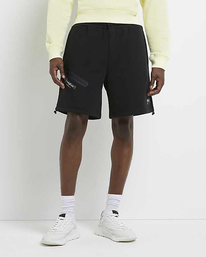 Black Prolific sport regular fit shorts