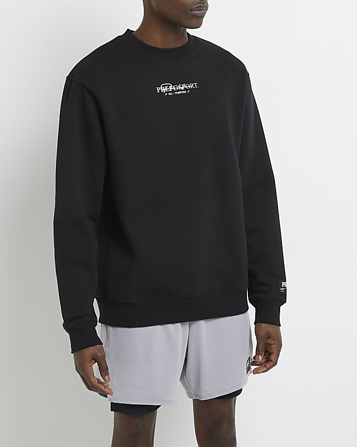 Black Prolific sport regular fit sweatshirt