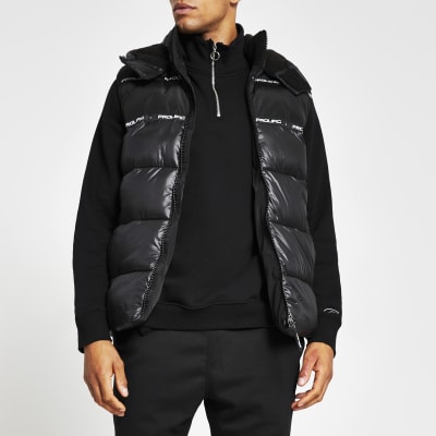 wet look black coat
